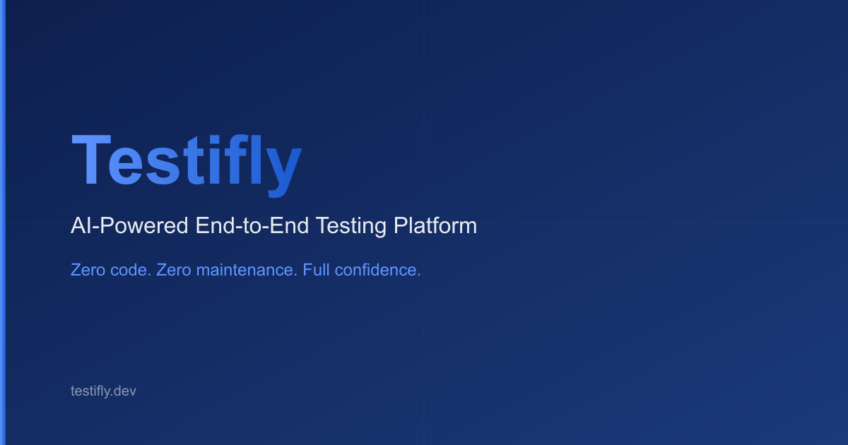 Testifly - AI-Powered Software Quality Assurance and Autonomous Testing
